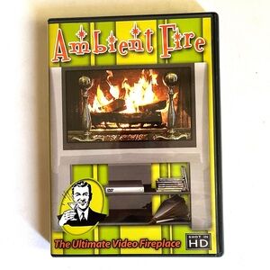 Ambient Fire HD DVD Video Fireplace- NWOT. 3 hours! WooHoo!